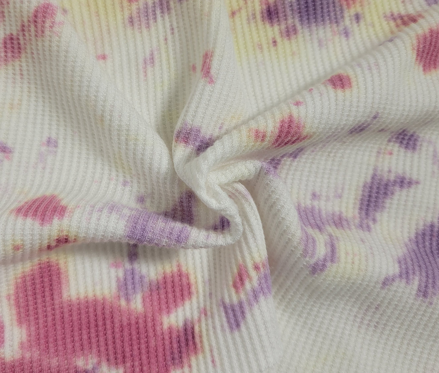 Cotton Thermal Knit Fabric Tie Dye 240GSM Fabric