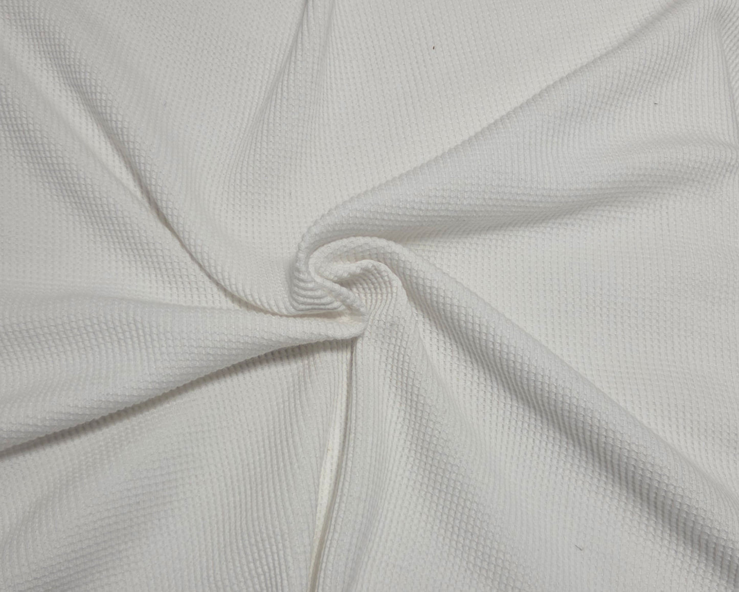 White Cotton Thermal Knit 270GSM Fabric
