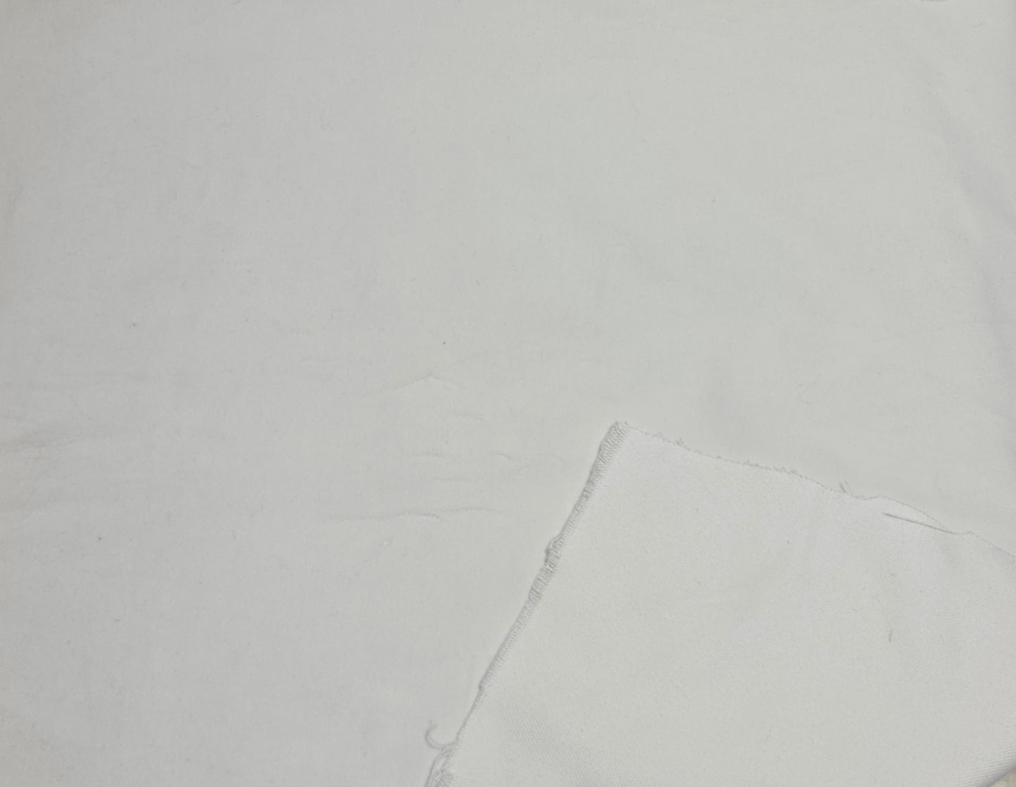 White Cotton Woven Velvet Fabric 340 GSM