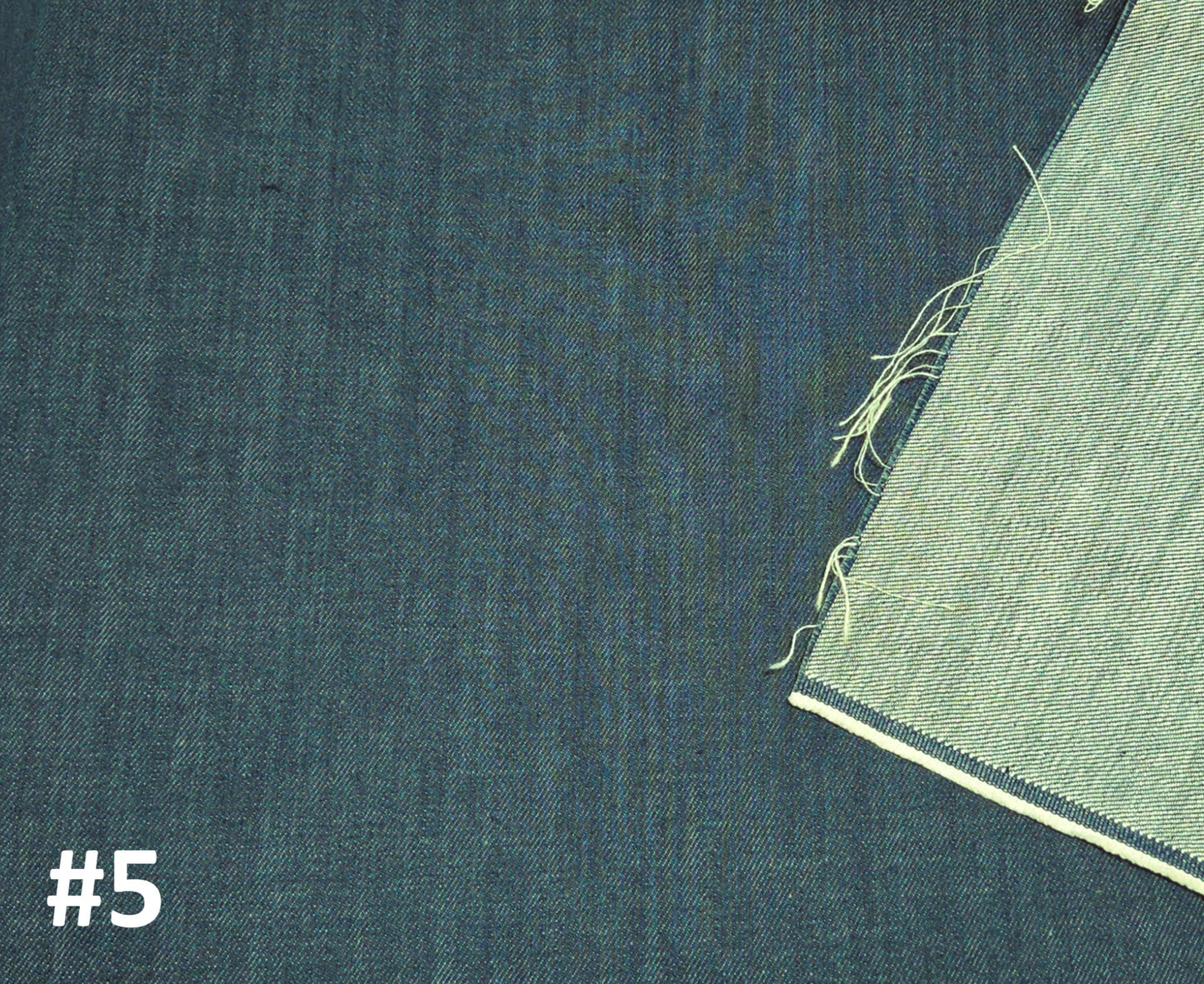 Cotton Denim Fabric Indigo Dye #5 330 GSM