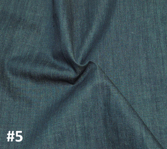 Cotton Denim Fabric Indigo Dye #5 330 GSM