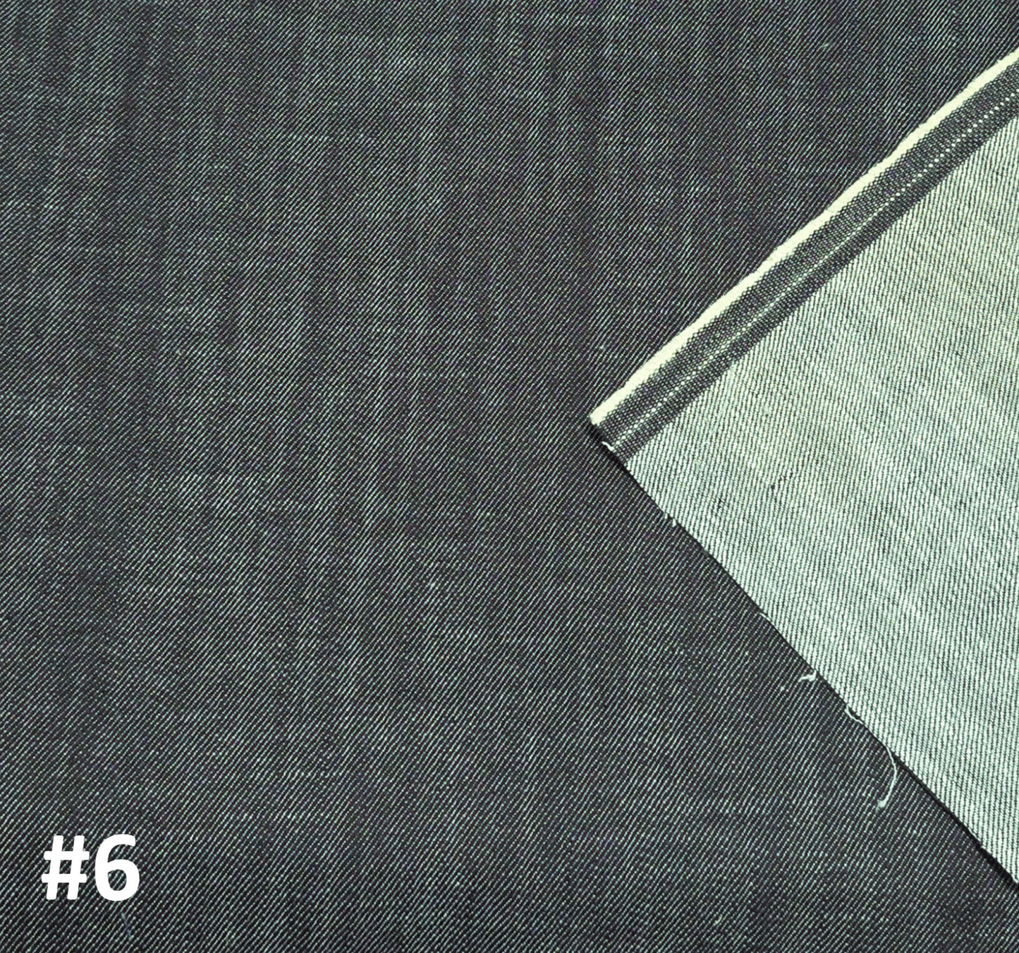 Cotton Denim Fabric Indigo Dye #6 380 GSM