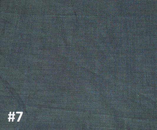 Cotton Denim Fabric Indigo Dye #7 370 GSM