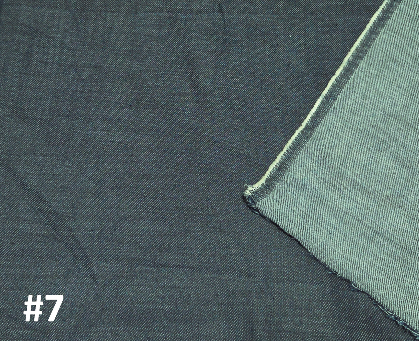 Cotton Denim Fabric Indigo Dye #7 370 GSM