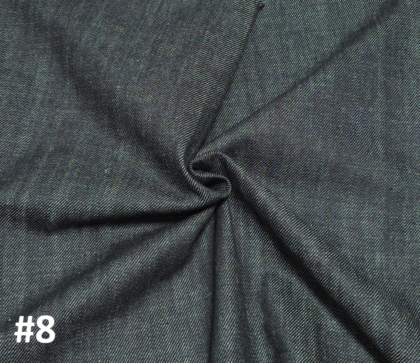 Cotton Denim Fabric Indigo Dye #8 370 GSM