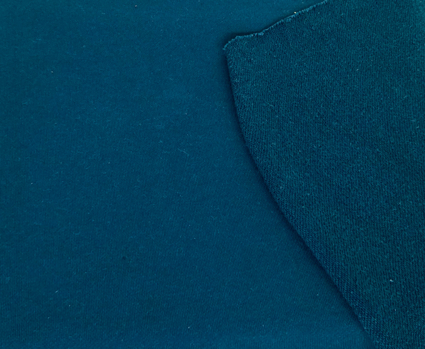 Navy Organic Cotton French Terry Knit 460 GSM