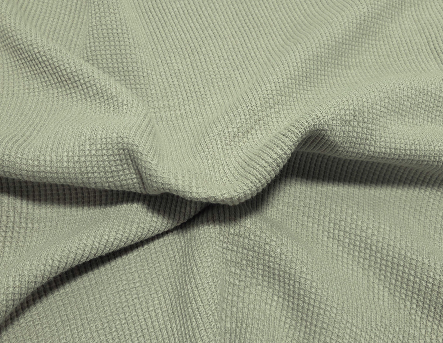 Cotton Thermal Knit Fabric Smoke