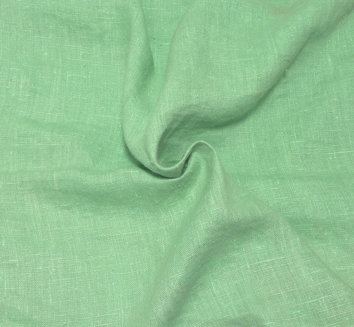 100% Woven Linen Prewashed Fabric Fresh Mint 200GSM