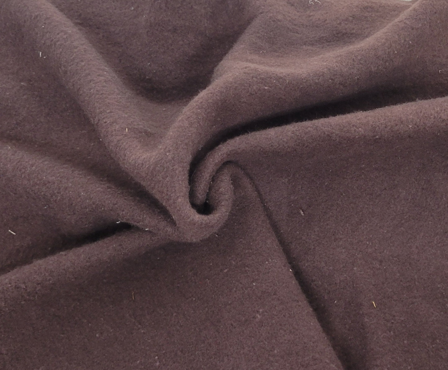 Chocolate Brown polyester Sweatshirt Fleece Knit 310GSM