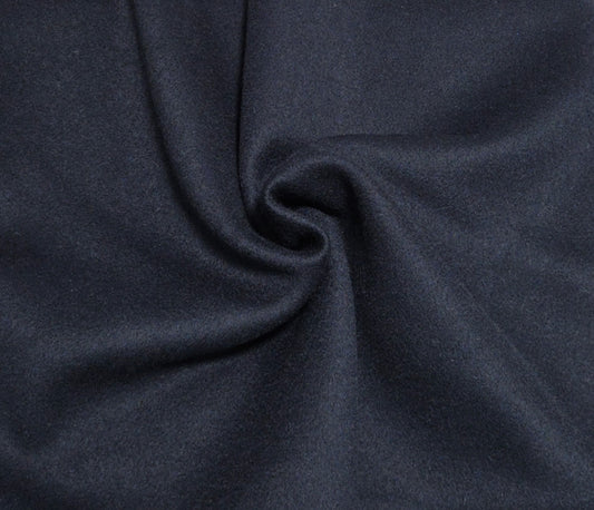 navy wool fabric by the yard and wholesale in los angeles for jackets coats winter apparel blanket scarves throws