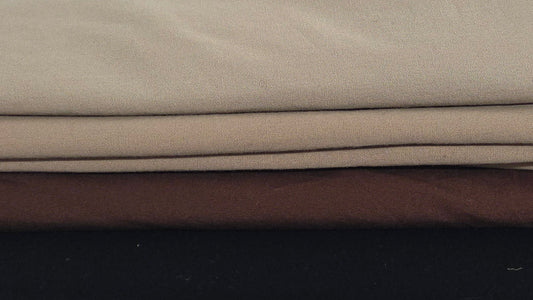 cotton canvas in 4 colors brown, black, khaki for apparel, jackets, bags, tightly woven fabric