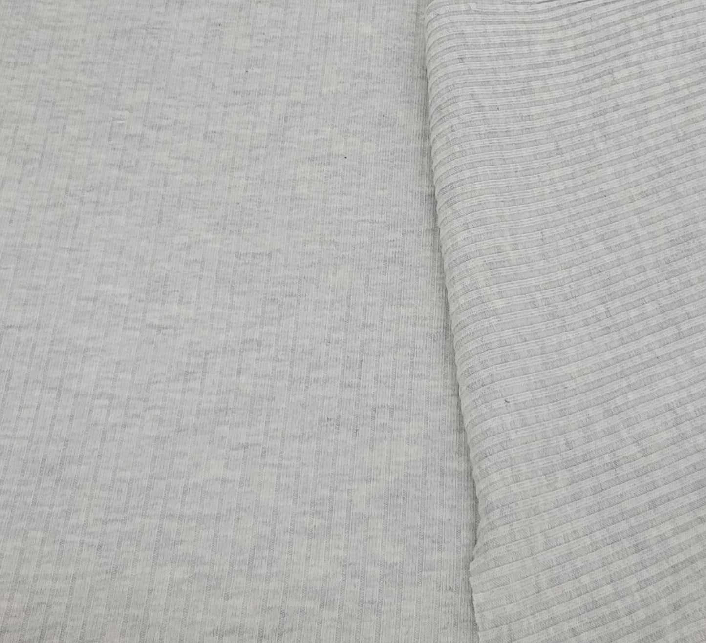 Ash Gray Organic Cotton Lyocell Spandex 4x2 Rib