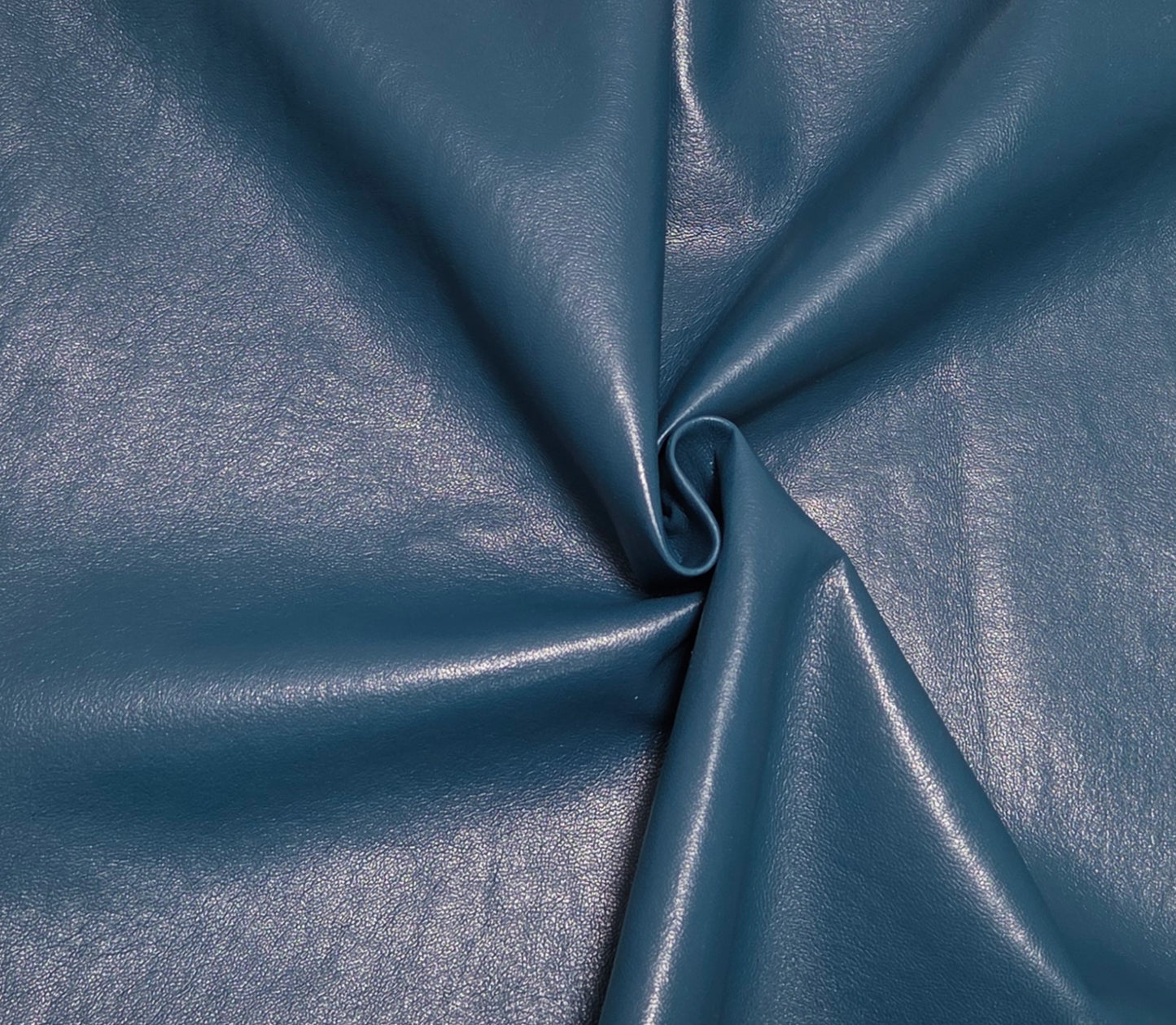 Dk Teal Recycled Leather PU Blend Fabric