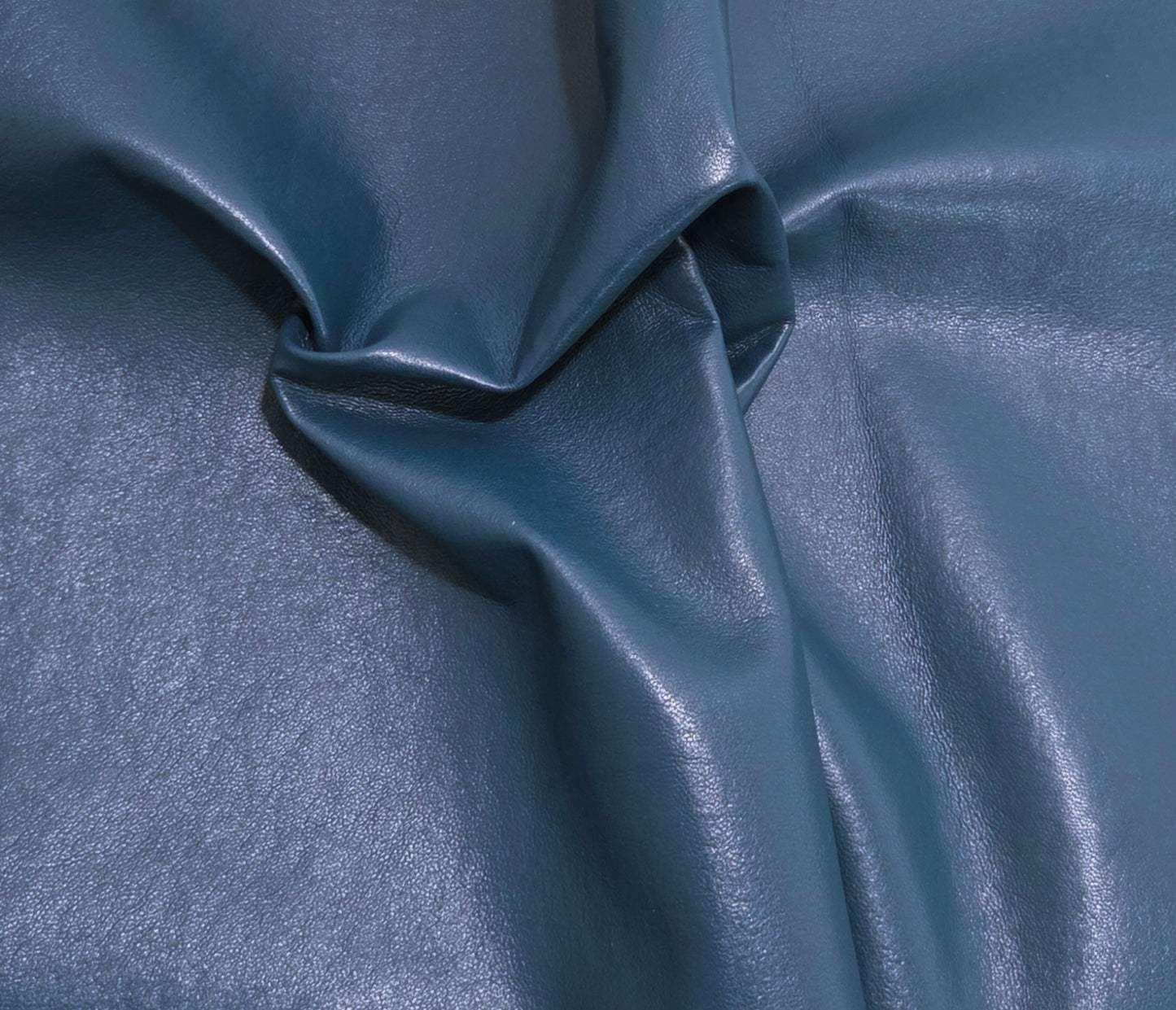 Dk Teal Recycled Leather PU Blend Fabric