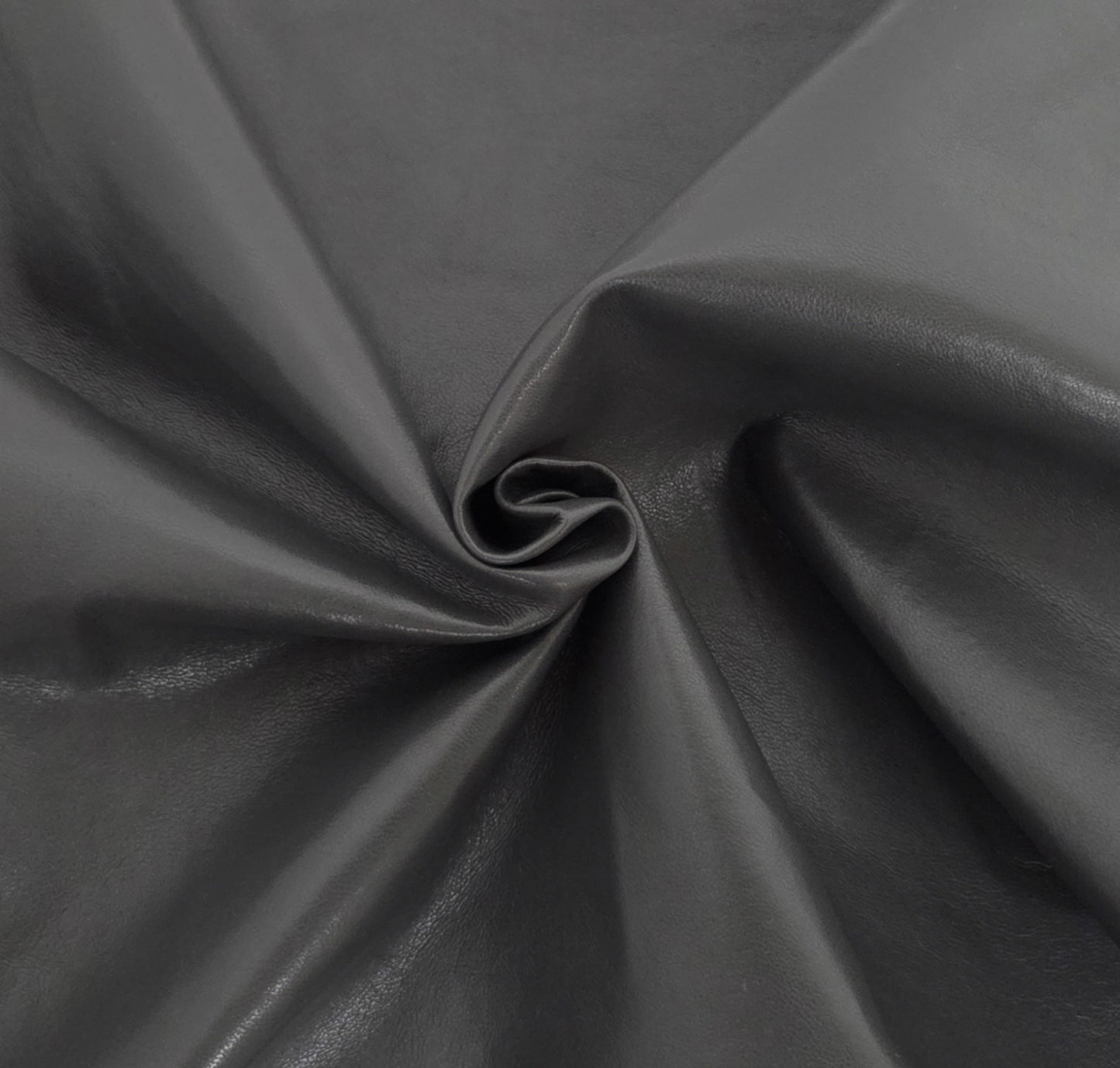 Shadow Gray Recycled Leather PU Blend Fabric