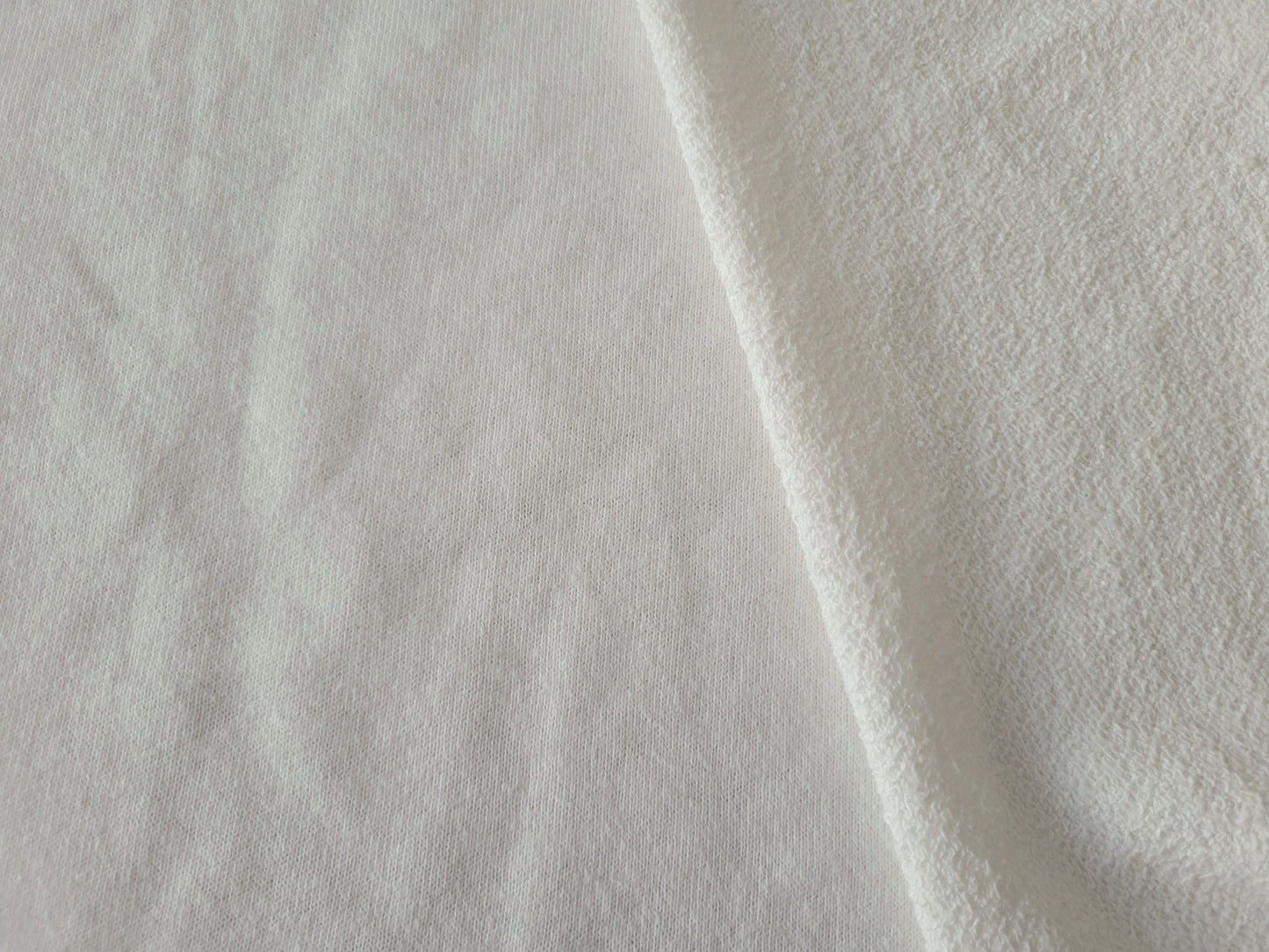 Off White PFD Hemp Organic Cotton French Terry Knit