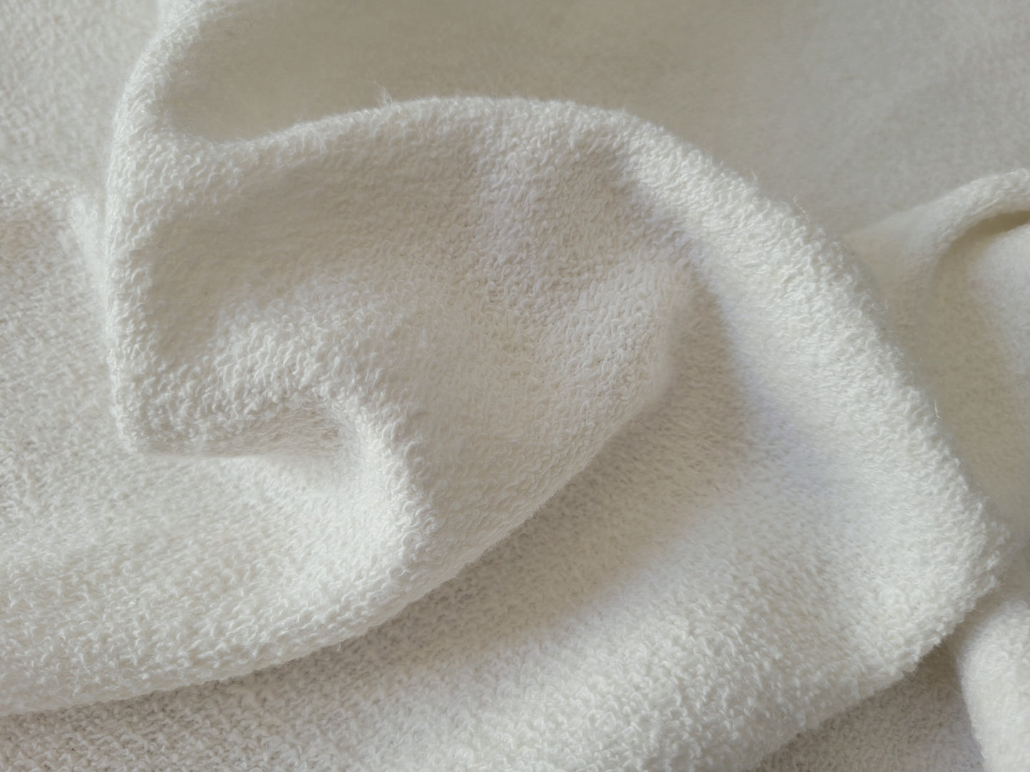 Off White PFD Hemp Organic Cotton French Terry Knit