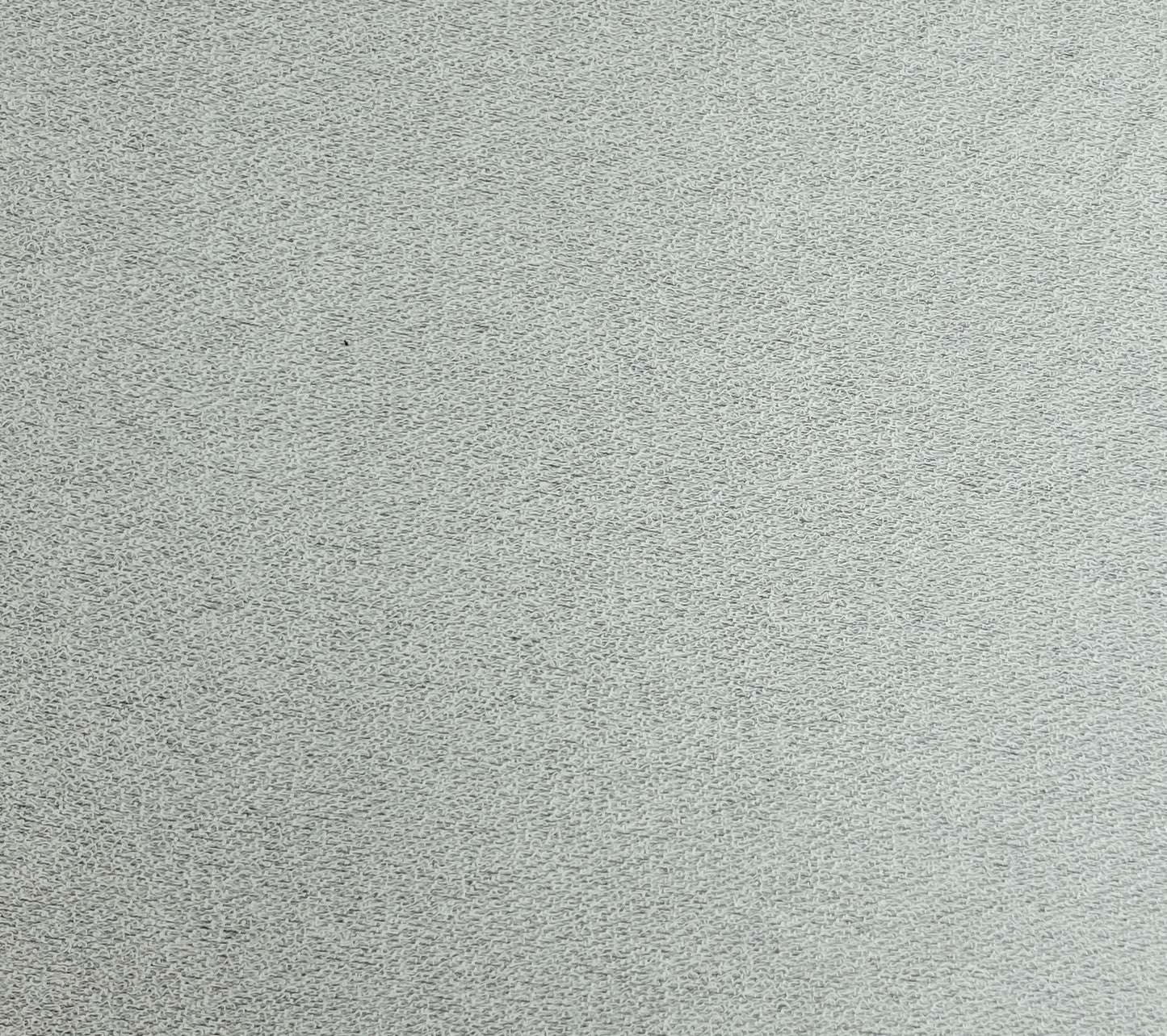 Heather Gray Cotton Blend French Terry Knit