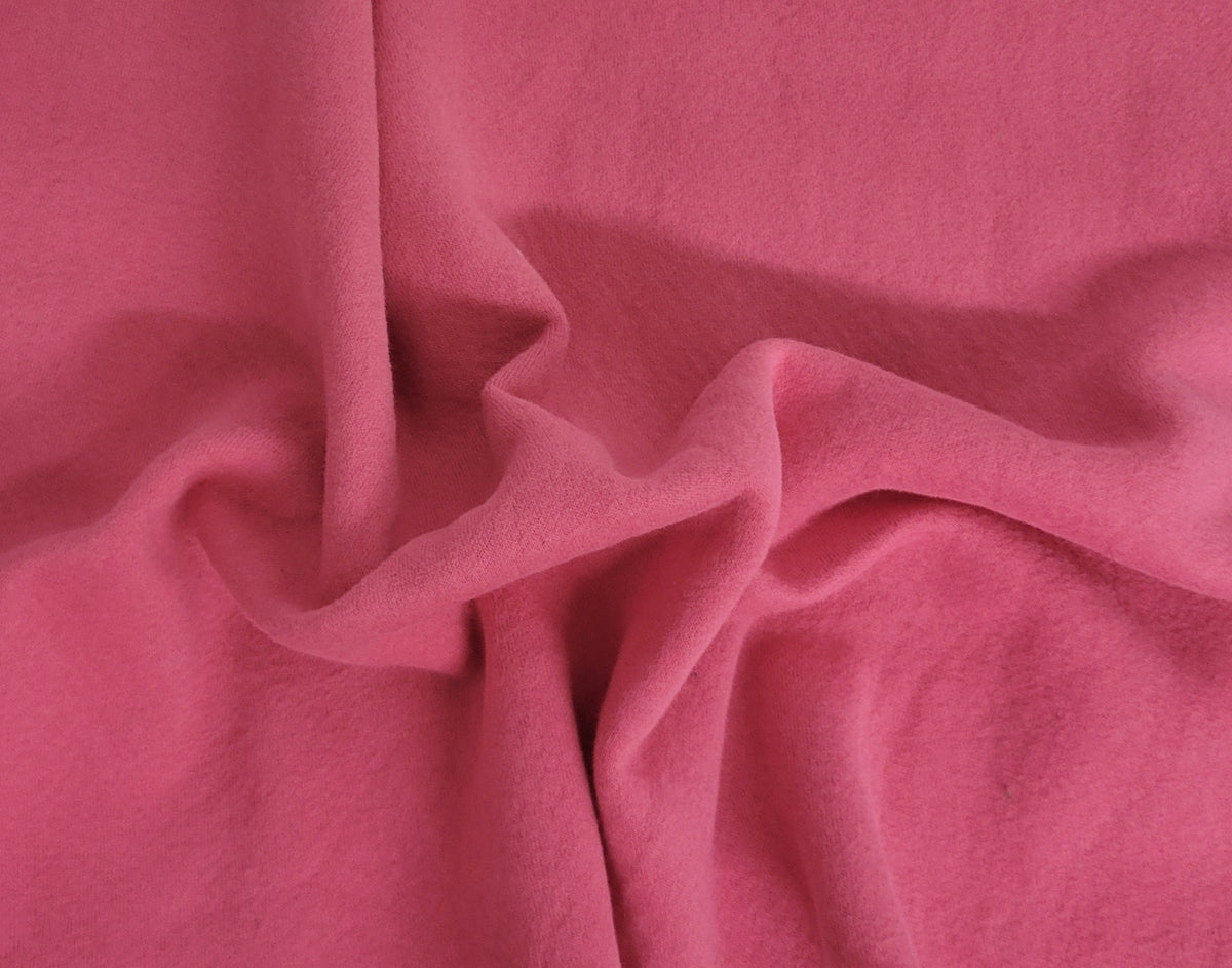 Bubble Gum Cotton Blend Sweatshirt Fleece Knit 300GSM