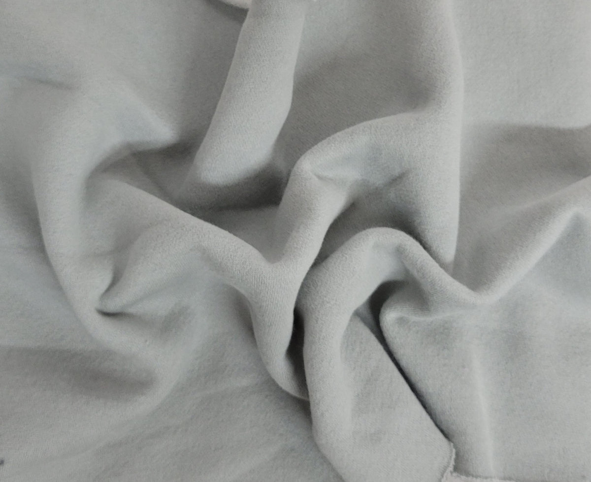 Gray Cotton Blend Sweatshirt Fleece Knit 300GSM