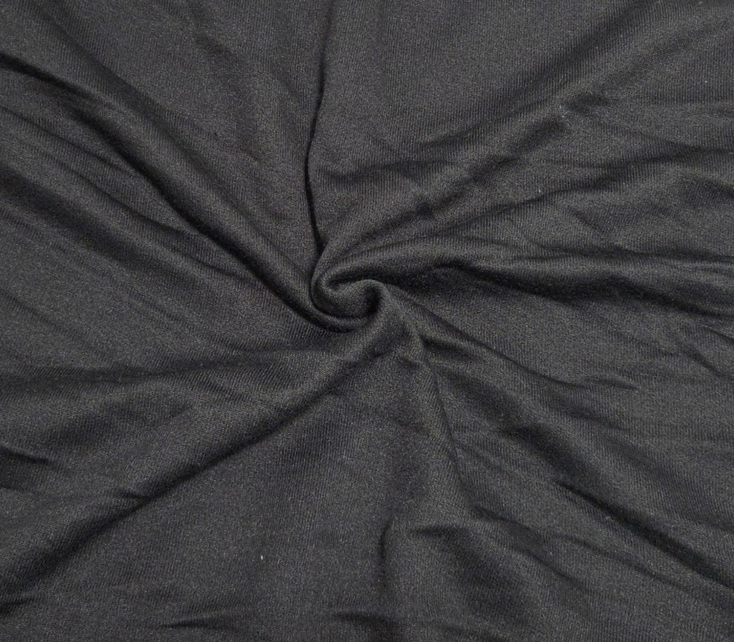 Black Modal Blend Stretchy Sherpa Fleece