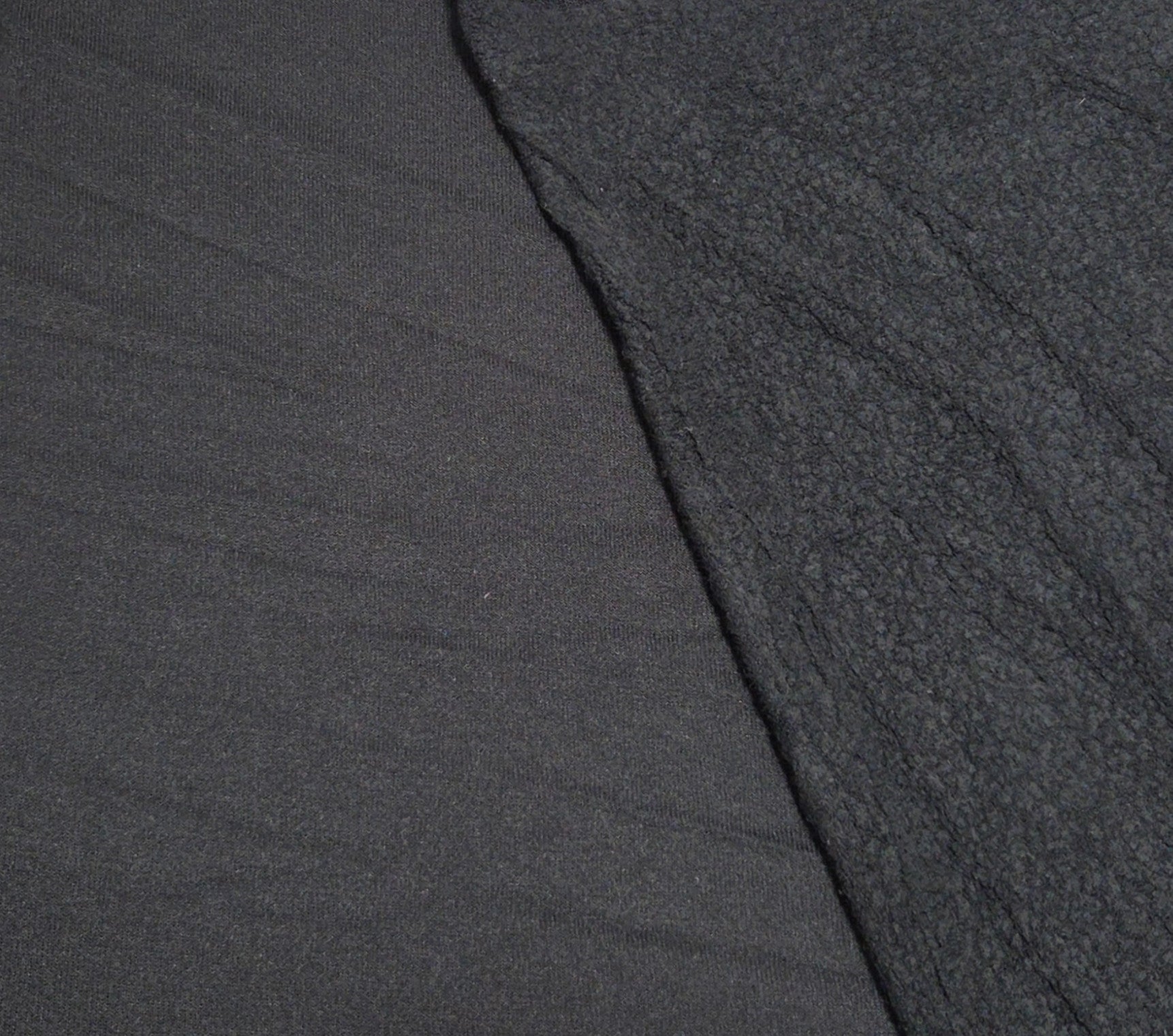 black modal sherpa fleece knit fabric by yard and wholesale for zip ups, sweaters, dog clothing, kids apparel in los angeles