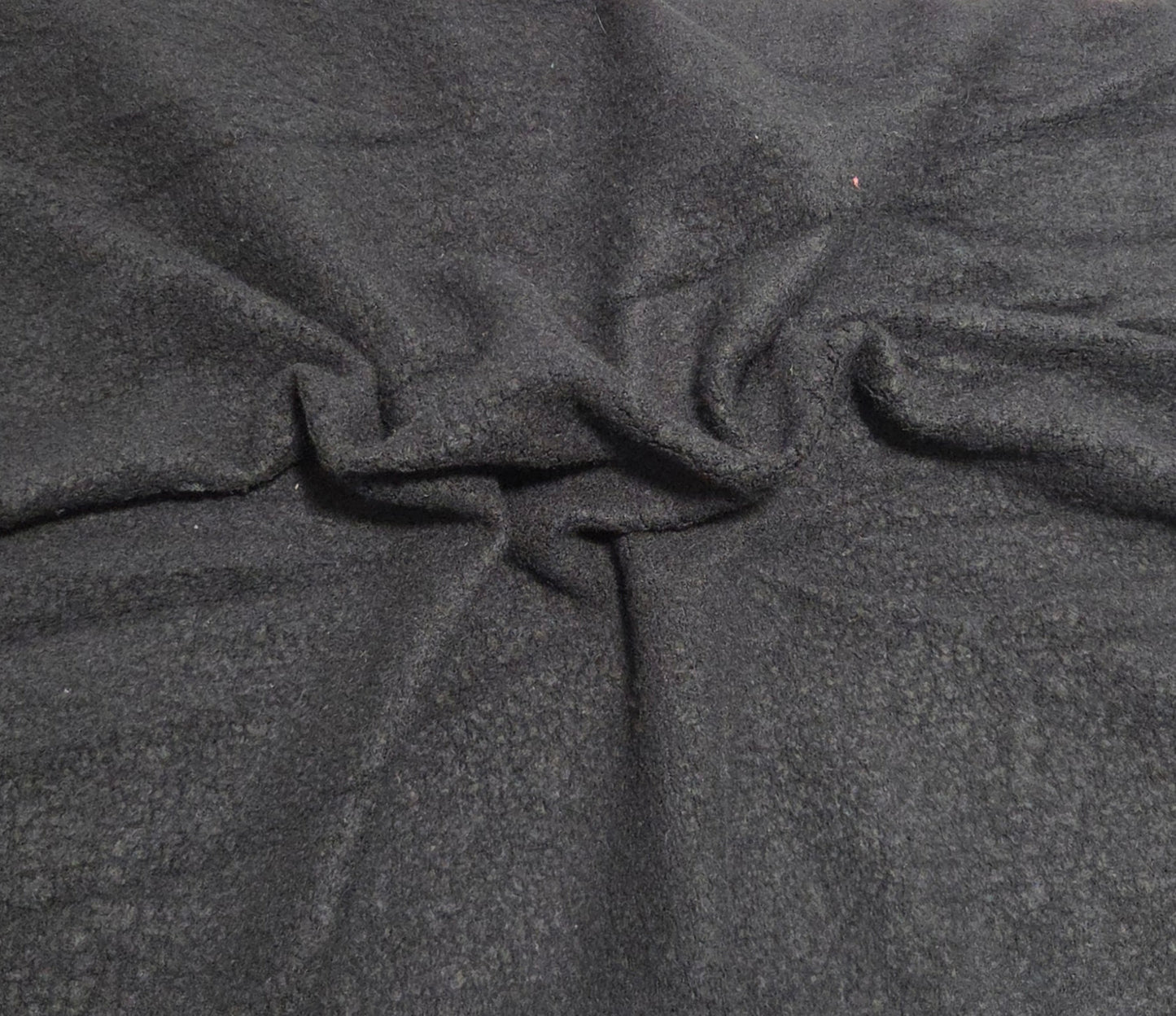 Black Modal Blend Stretchy Sherpa Fleece