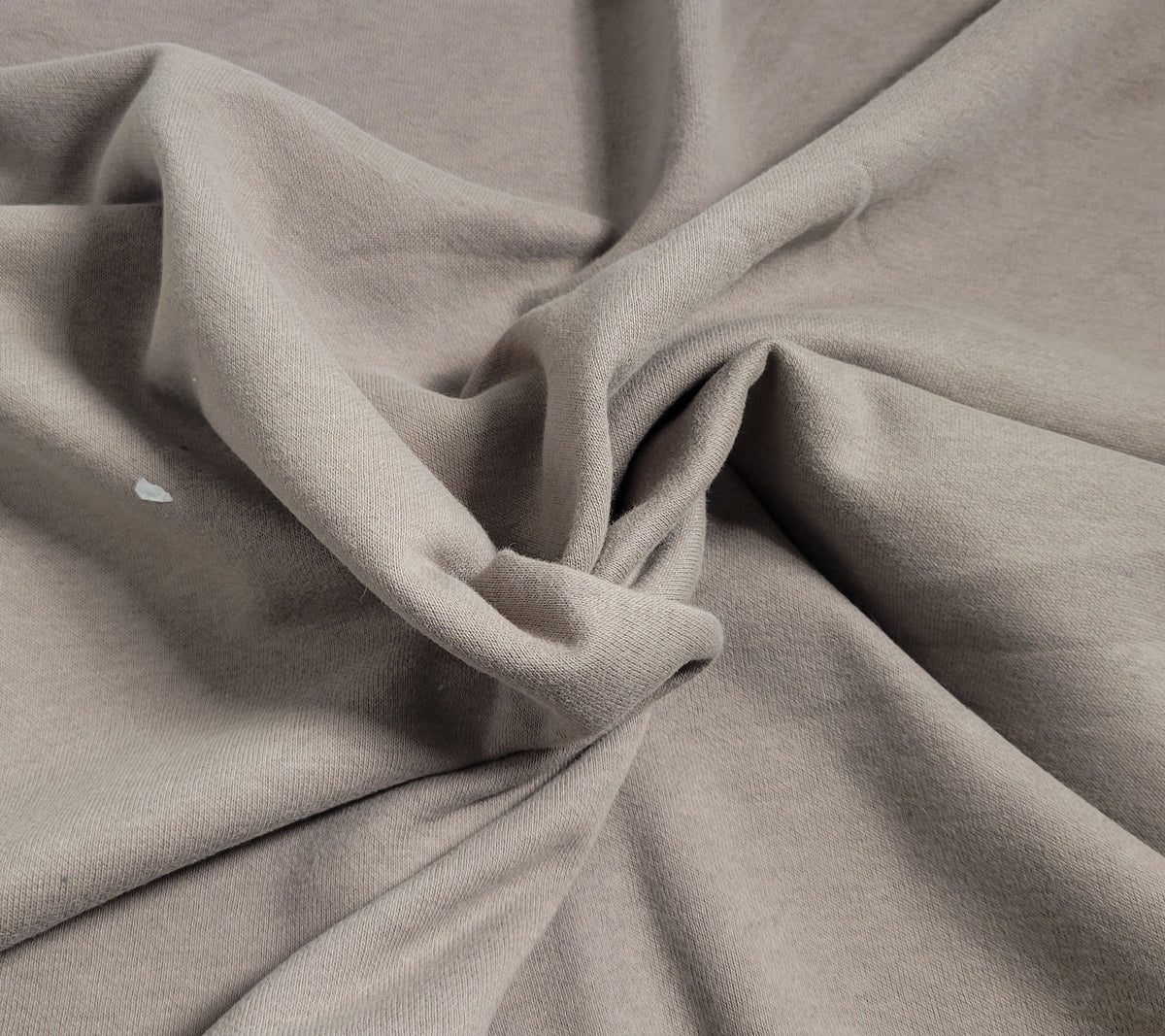 Mocha #A Cotton Blend Sweatshirt Fleece Knit Fabric 270GSM
