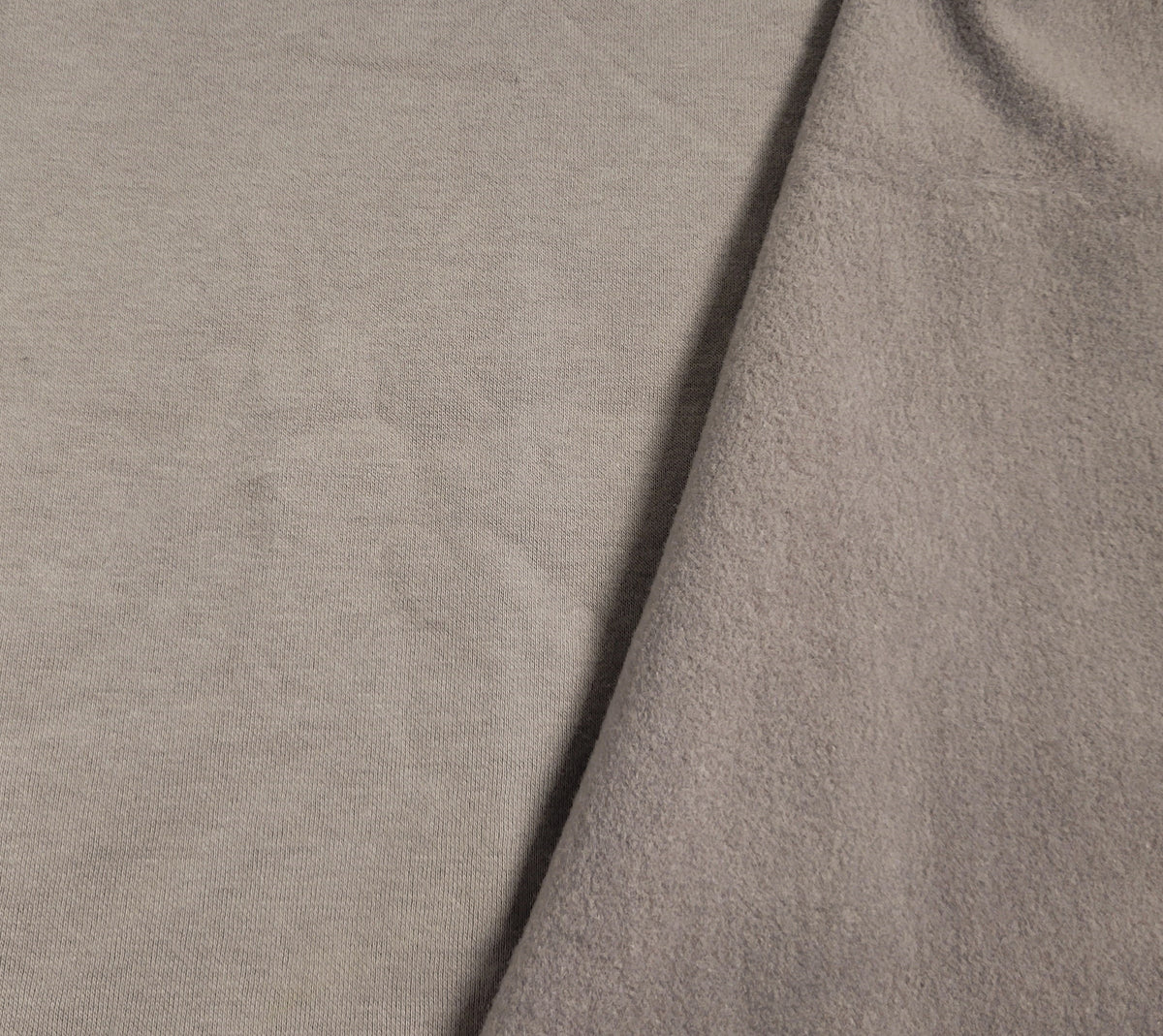 Mocha #A Cotton Blend Sweatshirt Fleece Knit Fabric 270GSM