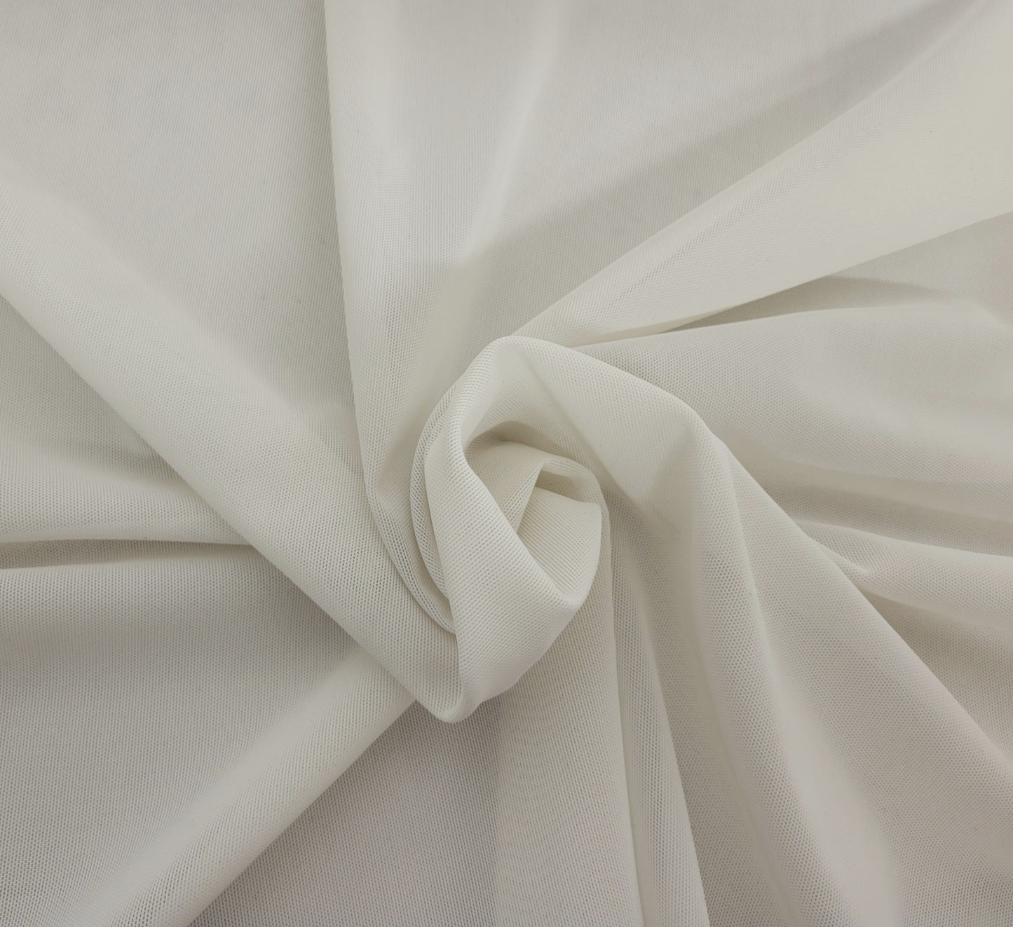 White Nylon Spandex Power Mesh