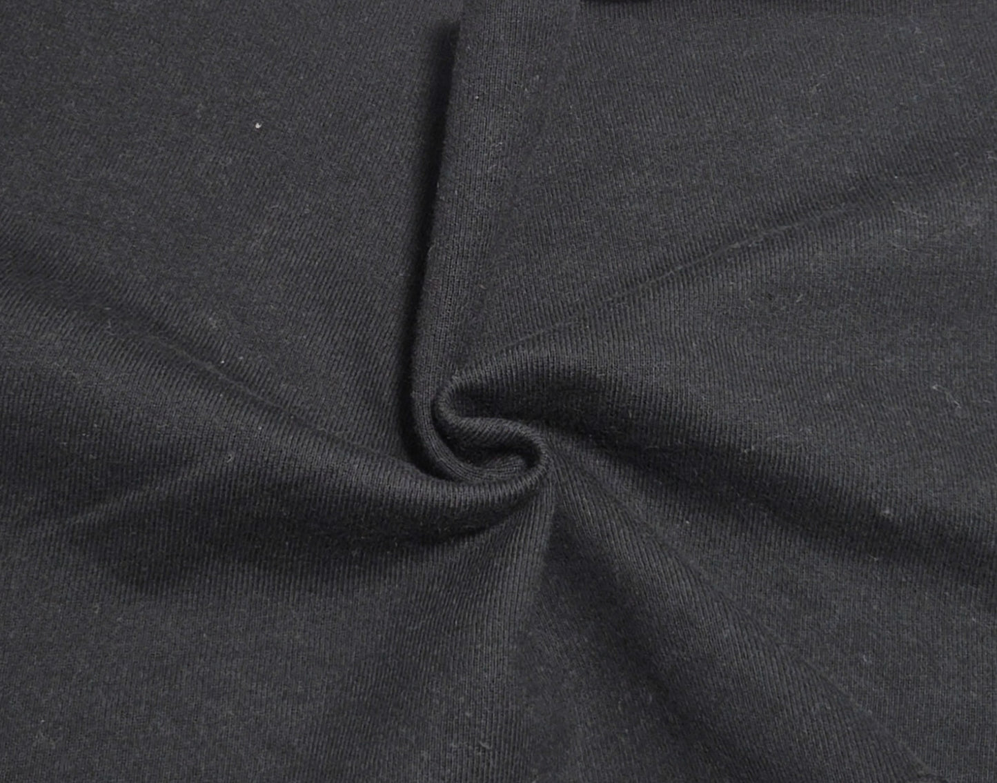 black midweight cotton sweatshirt fleece knit fabric by yard for joggers, hoodies, sweaters, zip ups, blankets