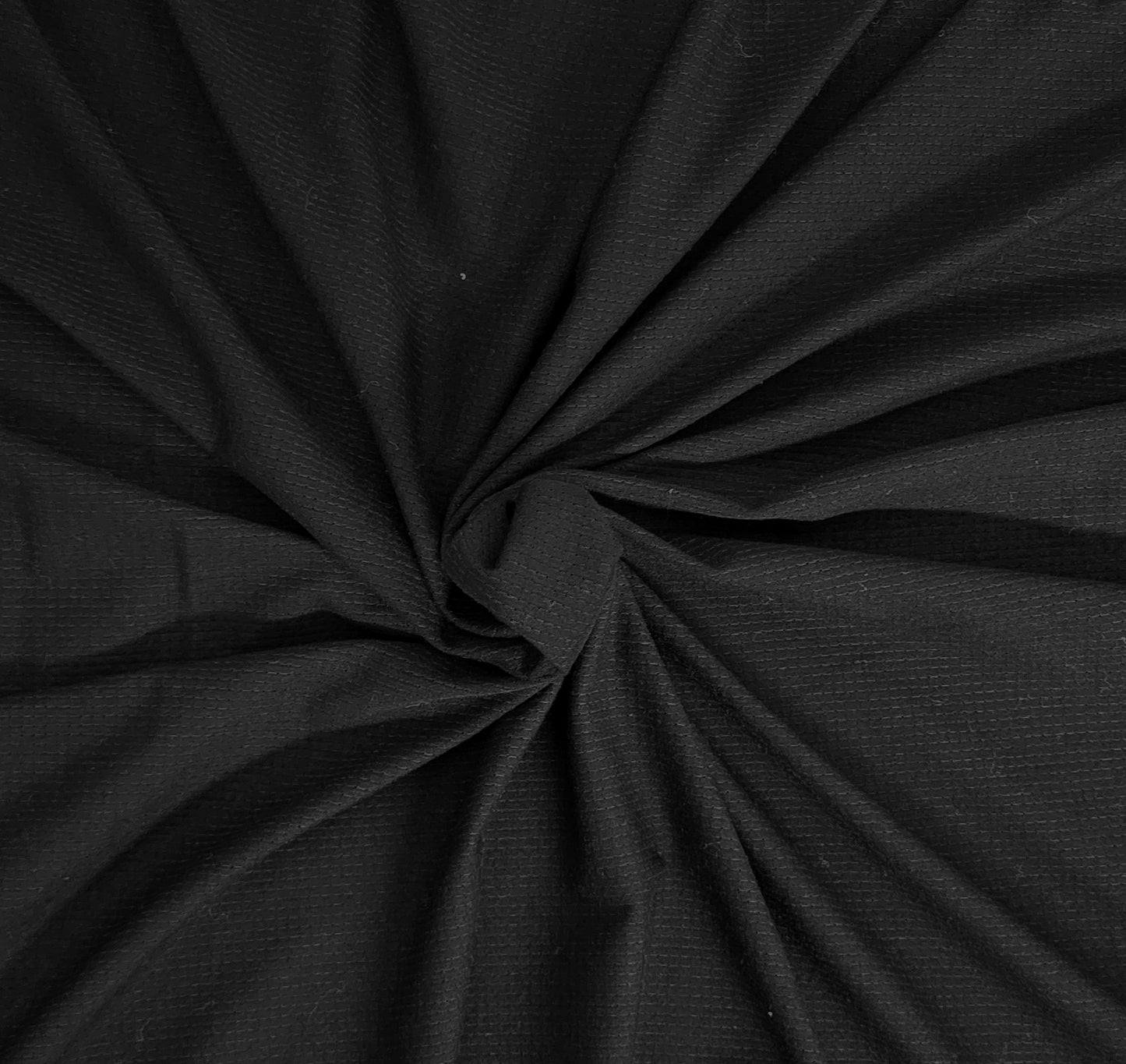 Black Micro Modal Spandex Carbon Mesh Jersey Knit