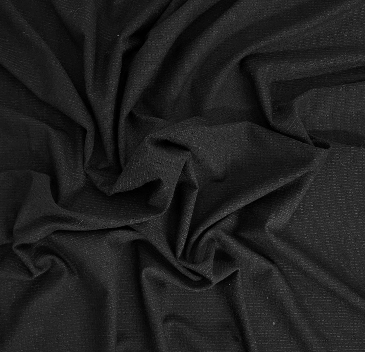 Black Micro Modal Spandex Carbon Mesh Jersey Knit