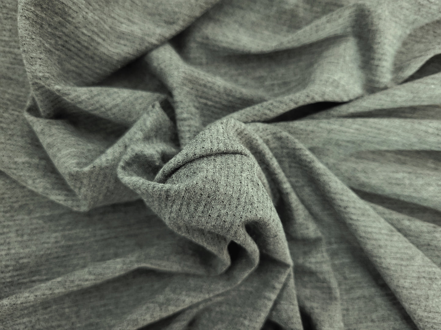 Gray Micro Modal Spandex Carbon Mesh Jersey Knit