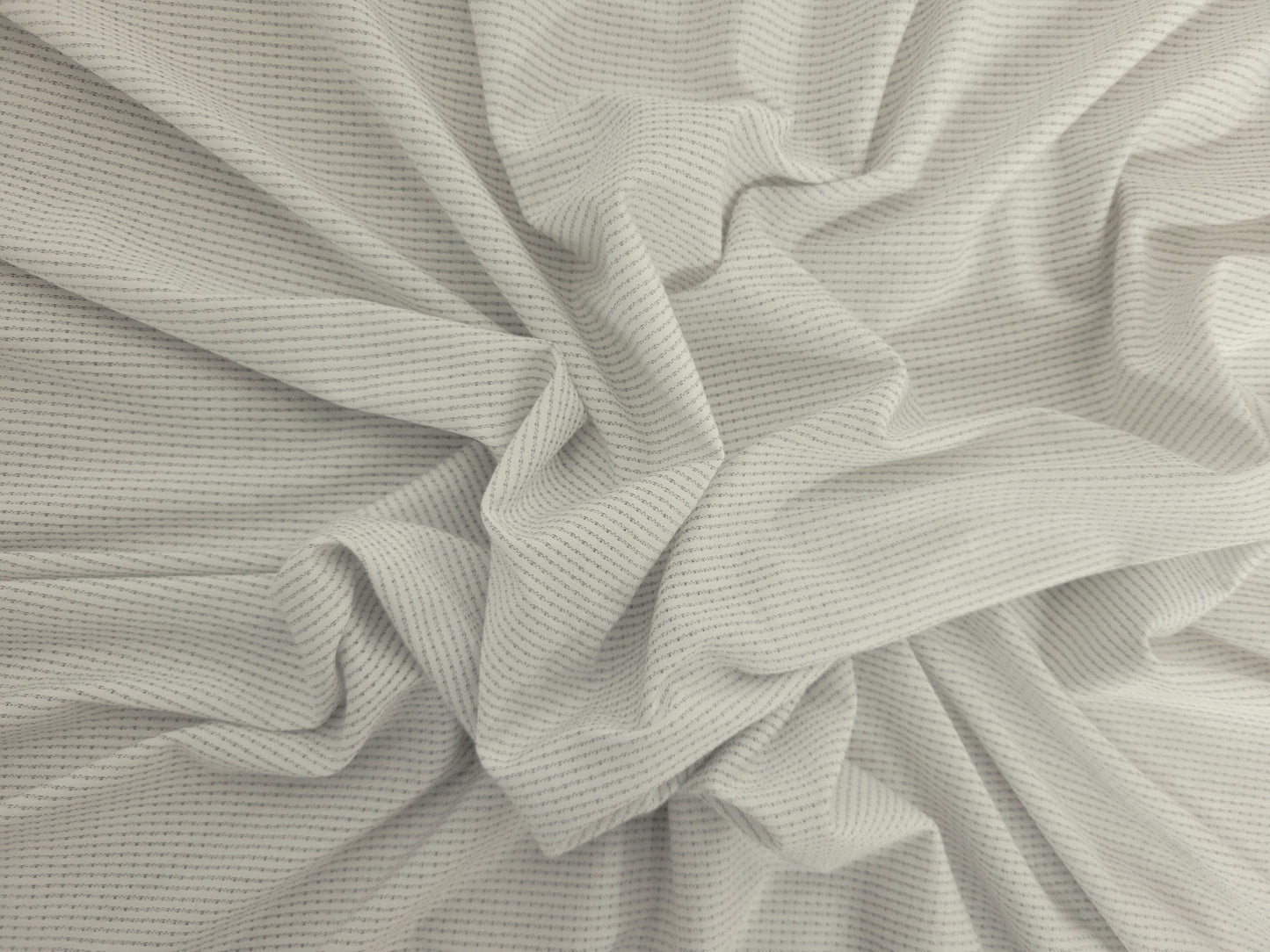 White Micro Modal Spandex Carbon Mesh Jersey Knit