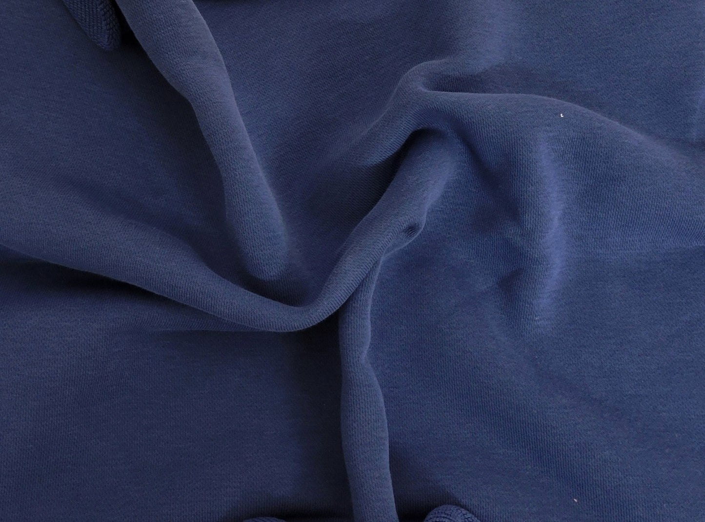 Navy Silk Cotton French Terry Knit