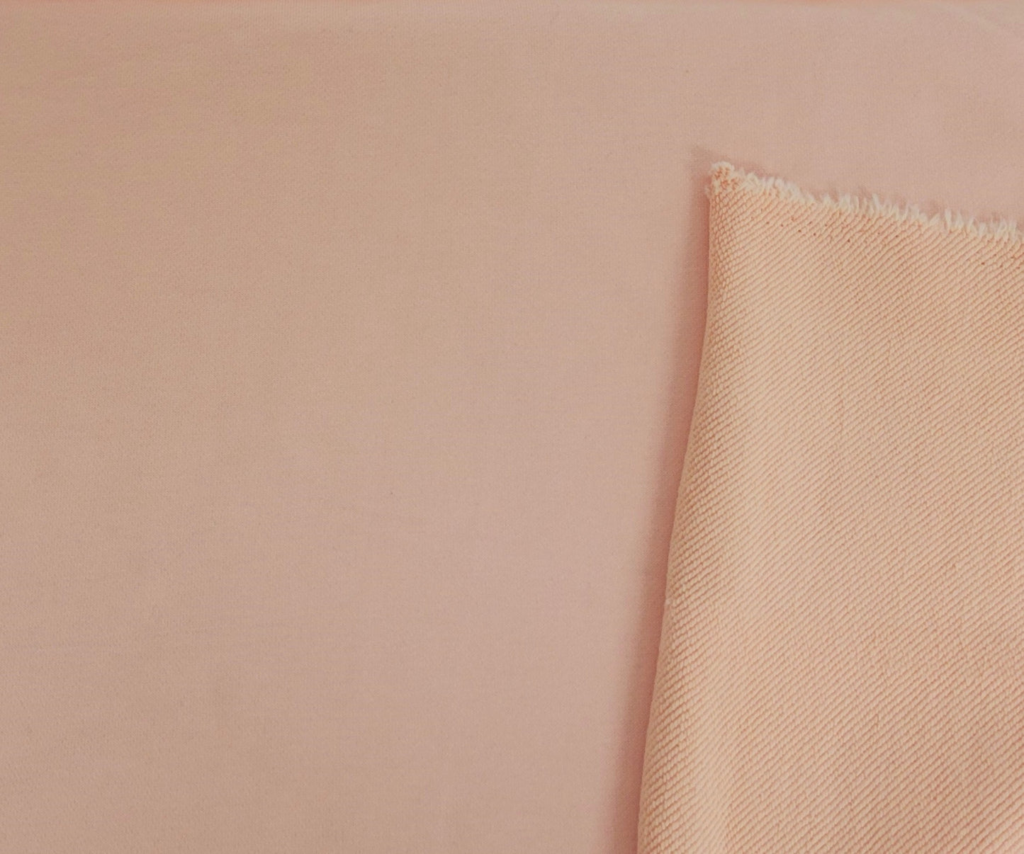 Baby Pink Silk Cotton French Terry Knit