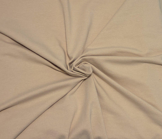 nude color 4 way stretch cotton jersey knit fabric by the yard and wholesale