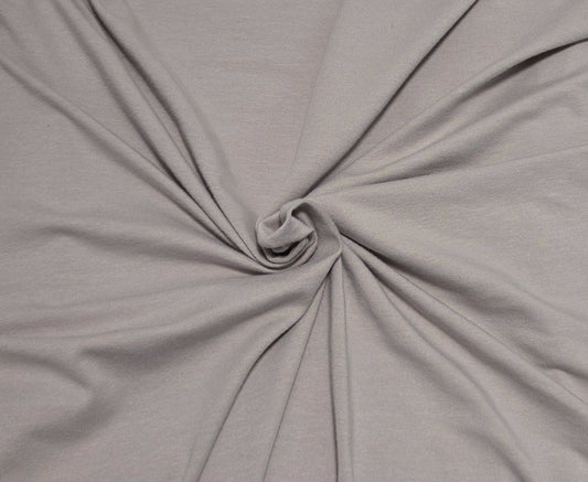 gray color cotton stretch jersey knit fabric by yard and wholesale