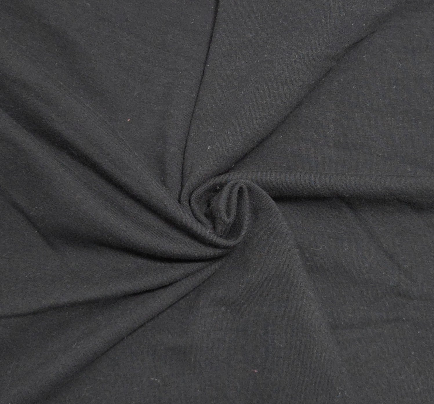 black pima cotton stretch fleece knit fabric by yard and wholesale in los angeles for hoodies, zip up, joggers, soft with stretch