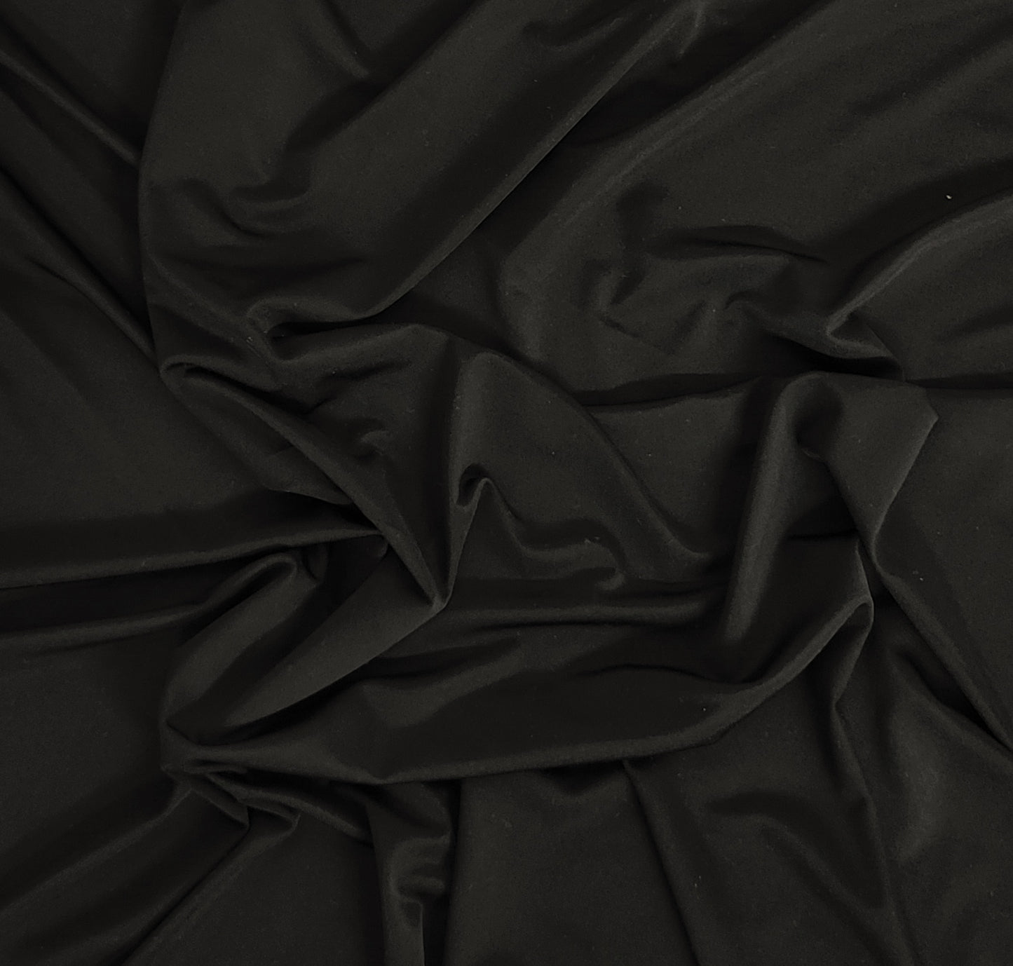Black Nylon Spandex Activewear Jersey Knit 180 GSM