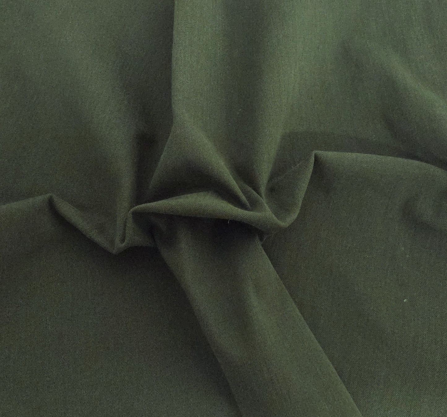 Olive Cotton Twill Spandex Fabric 370GSM