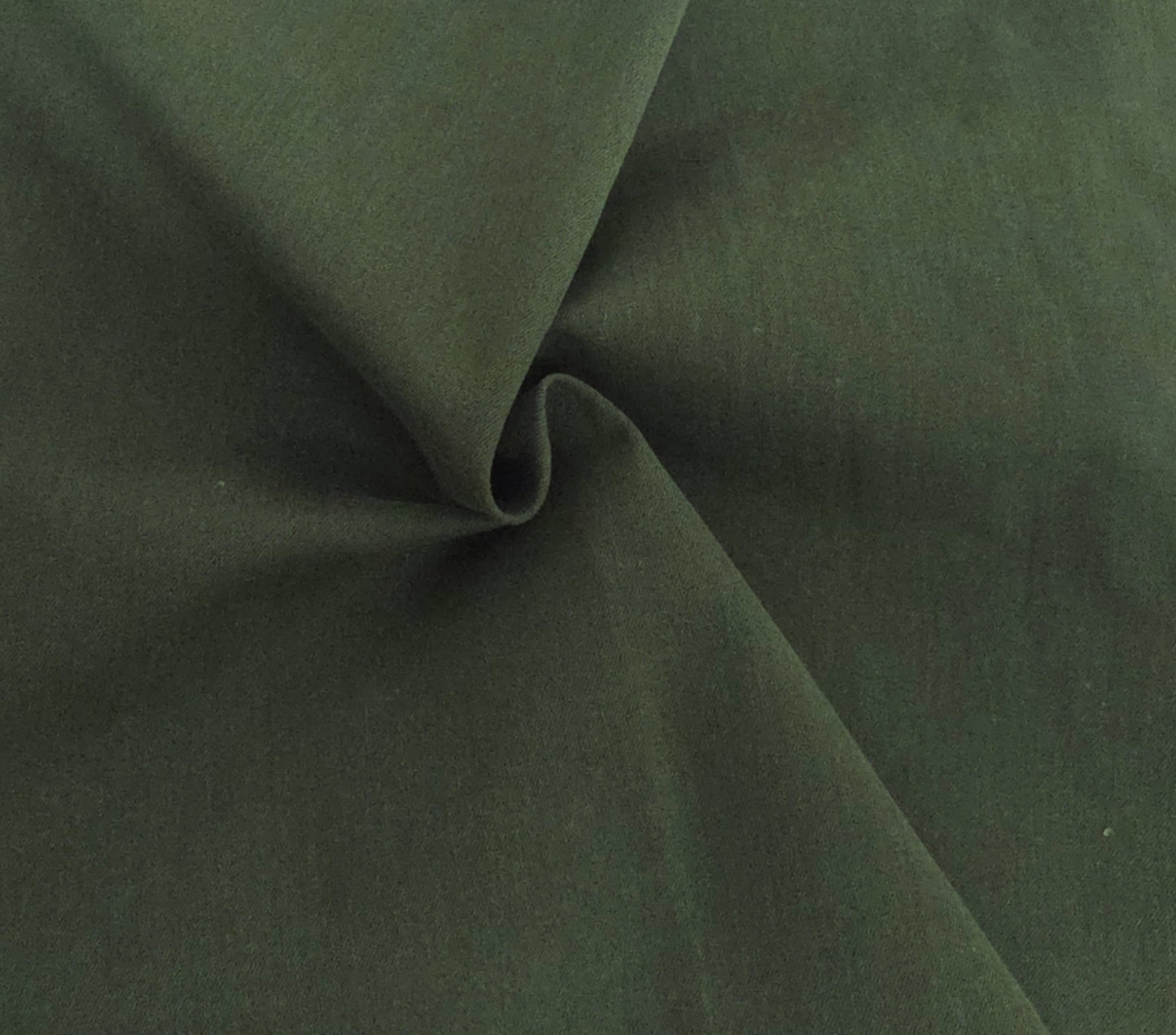 Olive Cotton Twill Spandex Fabric 370GSM