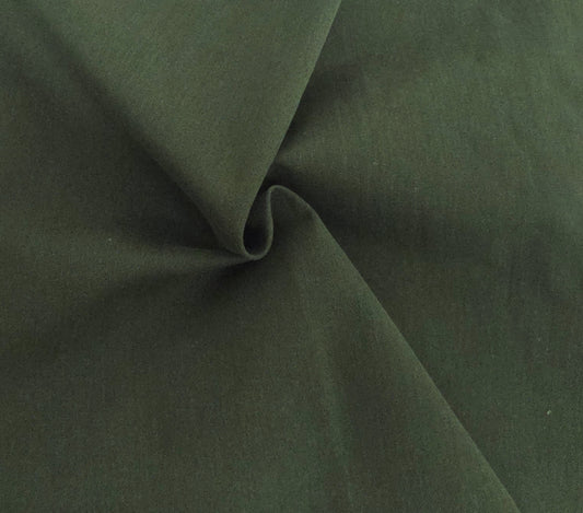 Olive Cotton Twill Spandex Fabric 370GSM