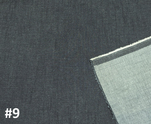 Cotton Denim Fabric Indigo Dye #9 330 GSM