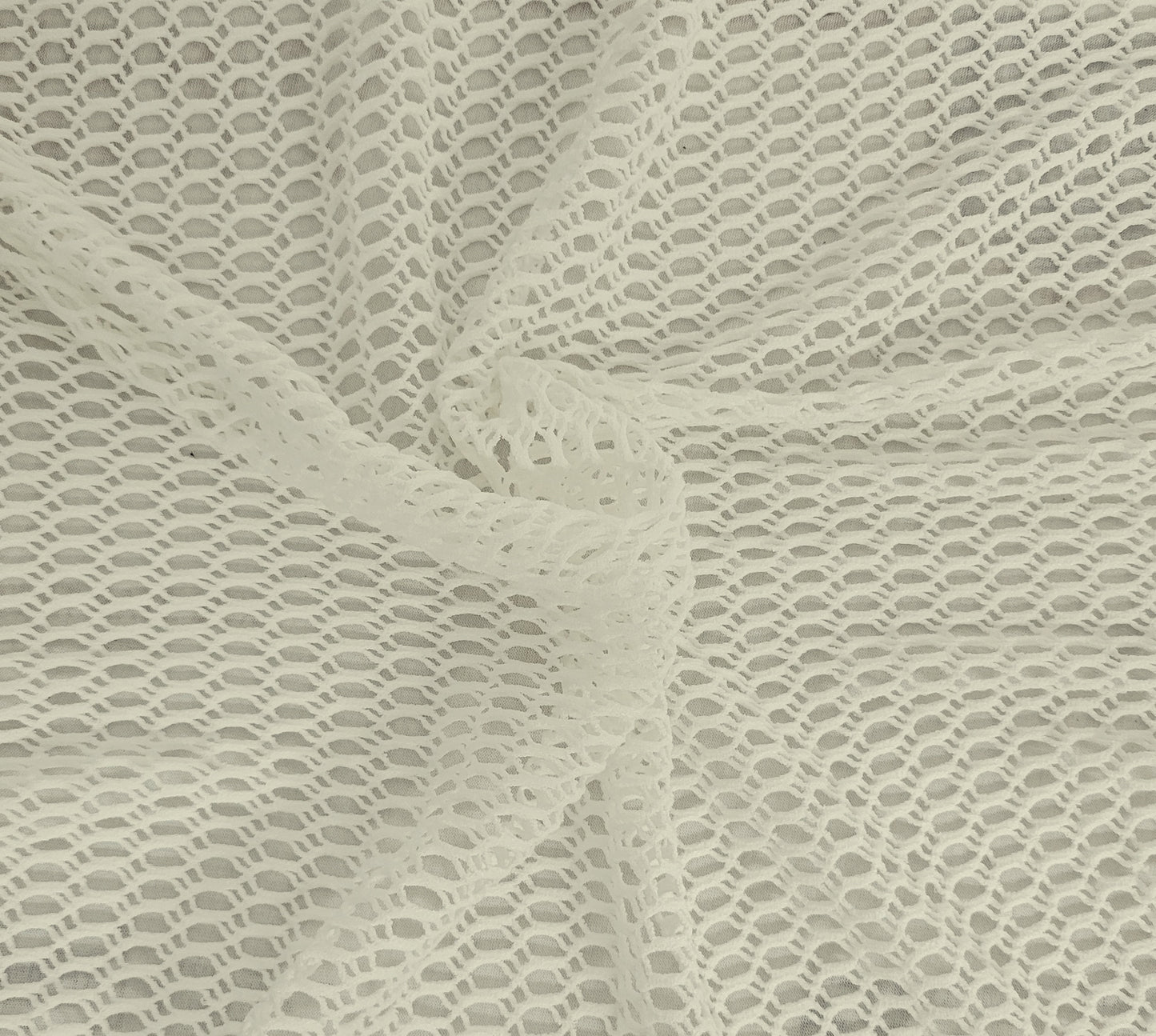 Natural Rayon Spandex Fishnet Knit