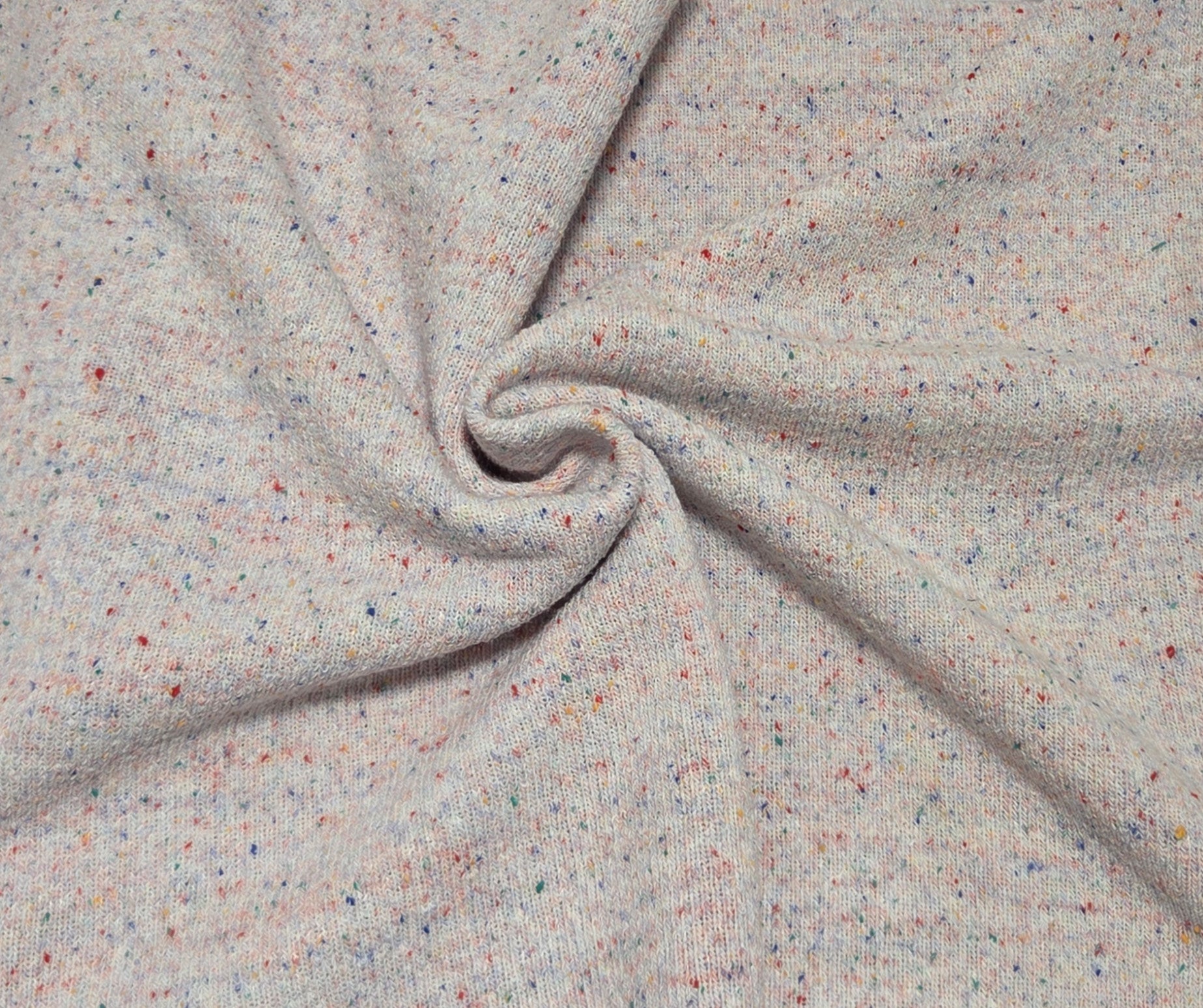 confetti speckled yarn dye cotton blend fleece fabric by the yard for hoodie zip up