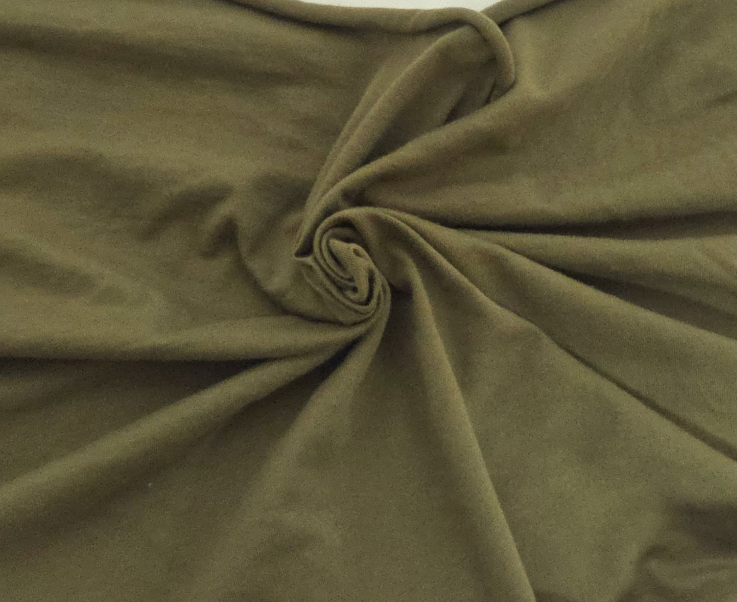 Olive Cotton Jersey Fabric 76" Wide
