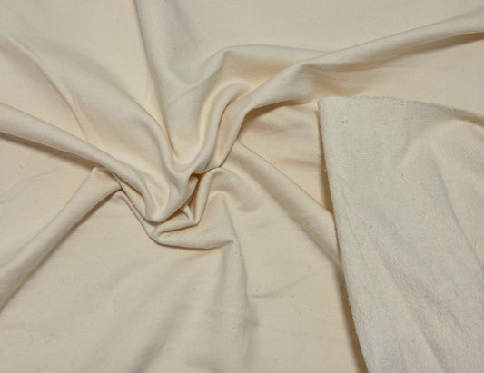 Natural Cotton Elastane French Terry Knit 300GSM