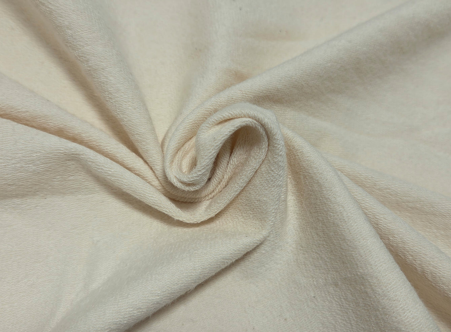 Natural Cotton Elastane French Terry Knit 300GSM